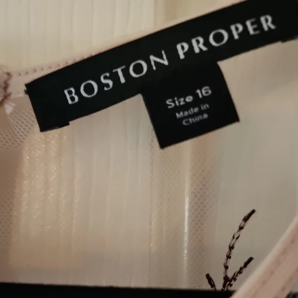 Boston Proper Floral Sleeveless Midi Dress Size 16 - Picture 2 of 7